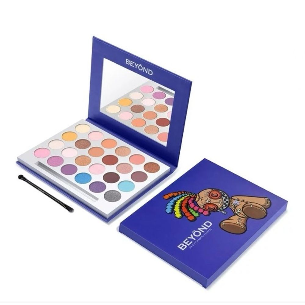 BEYOND Eyeshadow Palette 24 Colors Shimmer Matte Soft Pinks Purples Palette